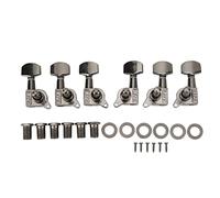 OKOVO Pequeños sintonizadores de Bloqueo Cuadrado Cadenas de Ajuste de Metal Accesorios de Guitarra para Tocar la Guitarra Suave (Gris)