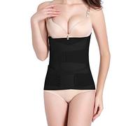 OKPOW Faja Postparto 3 en 1 - Fajas de Recuperación Cesarea & Faja Adominal Postparto Fajas para Despues del Parto | Cinturón de Pelvis de Banda de Envoltura de Vientre para Mujer (X-Large, Negro)