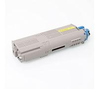 Okra 4 tóneres compatibles con Oki C532 C542 563 573 Toner Oki 46490608 46490607 46490606 46490605 para Oki C532 C532DN C542 C542DN MC563 MC563 MC563 MC5605 3DN MC57. 3 MC573DN (KCMY) (amarillo)