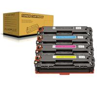 Okra 4 unidades de tóner compatible con HP 125A Toner HP 128A Toner HP 131A Toner para HP Color Laserjet Pro M251 M251n M276n HP CM1312 CM1415fnw CM1415fn CM1312nfi HP CP1210 CP1215 CP1515n CP115n