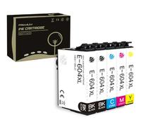 Okra 5 cartuchos de tinta 604XL Multipack para compatibles con Epson XP-2200 XP-2205 XP-3200 XP-3205 XP-4200 XP-4205 Workforce WF-2910DWF WF-2930DWF WF-2935DWF WF-2950DWF