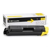 Okra TK-580 Tóner compatible con Kyocera 1T02KTANL0 (TK-580 Y) para Kyocera ECOSYS P 6021 CDN Kyocera FS-C 5150 DN