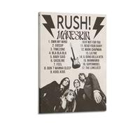 oksdjhrnn Måneskin RUSH Póster decorativo en lienzo para decoración de pared, decoración moderna de dormitorio, póster de 30 x 45 cm, estilo marco