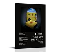 oksdjhrnn Póster decorativo de Eladio Carrión con diseño de álbum Sauce Boyz Care Pack. Póster decorativo para pared, decoración moderna de dormitorio familiar, 20 x 30 cm, estilo marco