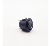 OKSJBHBTBW 1 PCS,3 Pin,Round Socket Switch Black ON-OFF-ON, Switch 6A/10A 125V AC,Power Supply Rocker Switch Button