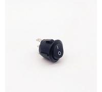 OKSJBHBTBW 1 PCS,3 Pin,Round Socket Switch Black ON-OFF, Switch 6A/10A 125V AC,Power Supply Rocker Switch Button