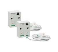 Oktaplex 2 Piezas Rosa Interruptor crepuscular empotrable Exterior Sensor crepuscular Externo IP65 230V Blanco