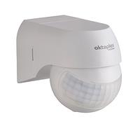Oktaplex Ana Detector de Movimiento Exterior orientable 230V IP44 180° Sensor de Movimiento 12m de Alcance Blanco de Montaje en Superficie Sensor infrarrojo