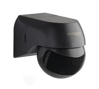 Oktaplex Ana detector de movimiento infrarrojo giratorio exterior IP44 Sensor de movimiento de 180° acumulación 10m rango antracita Sensor de movimiento 230V negro