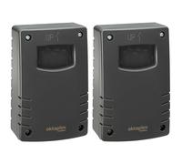 Oktaplex Bela Set de 2 interruptores crepusculares de Exterior con Temporizador de desconexión IP65 230V Antracita Sensor crepuscular Regulable