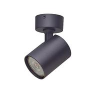 Oktaplex Bora foco de techo 1 llama GU10 LED spot bar 230V giratorio Focos Aplique de pared negro