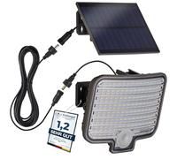 Oktaplex Ede - Proyector solar LED para exterior, con sensor de movimiento, 3000 K, luz solar para exterior, IP44, color antracita