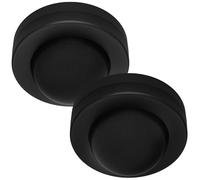 Oktaplex Jim - Detector de movimiento (2 unidades, 360°), color negro | Sensor PIR de 8 m para techo interior, sensor de movimiento negro, adecuado para LED
