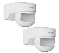 Oktaplex Lea - Juego de 2 detectores de movimiento para exteriores, color blanco
