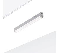 Oktaplex lighting 2x luminaria bajo armario cocina LED Riga 4W 340lm Warmwhite 3000K, luminaria bajo armario con interruptor extensible | Longitud: 28cm