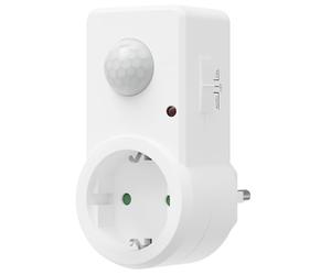 Oktaplex Sia toma con detector de movimiento 120° / 9 metros Sensor de movimiento infrarrojo conector interior sensor PIR blanco