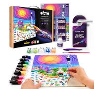OKTO Barcelona Park Güell - Kit de pintura 3D de 30 x 40 cm, arcilla seca al aire, ideal para adultos y niños, perfecto para proyectos de arte creativos y decoración del hogar