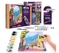 OKTO Kit de arte Fin de semana de limón | Arte y manualidades Pintura DIY con garra de modelado | Kit de pintura de garra para adultos | Kit de pintura para adultos para decoración del hogar, arcilla