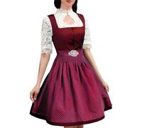 Oktoberfest Bávaro - Disfraz de camarera para mujer, 3 piezas, vestido tradicional Midi, para mujer, disfraz de disfraz ajustable, falda grande, para Halloween