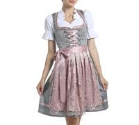 Oktoberfest Bávaro - Disfraz de camarera para mujer, 3 piezas, vestido tradicional Midi, para mujer, disfraz de disfraz ajustable, falda grande, para Halloween