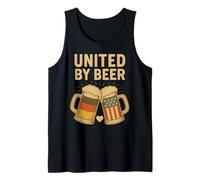 Oktoberfest Drinking 2025 United by Beer Alemania Bandera de Estados Unidos Camiseta sin Mangas