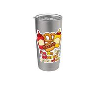 Oktoberfest I'm On My Wurst Comportamiento Salchicha divertida Vaso térmico de acero inoxidable de doble pared