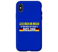 Oktoberfest Leck Mich Am Arsch! Divertido Alemán Chiste Alemán Hombres Carcasa para iPhone X/XS