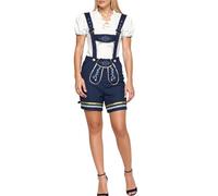 Oktoberfest Pantalones de Piel para Hombre con Tirantes BáVaros Tela Retro Monos Trabajo Traje Regional marrón Trachten Couture Aleman Lederhosen Tradicional