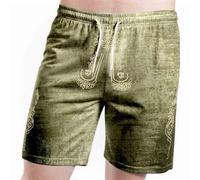 Oktoberfest Pantalones de Piel para Hombre PANTALÓN MARRÓN Estilo Lederhosen Correr Bordados Tela CláSicos Traje Regional Trachten Couture Aleman
