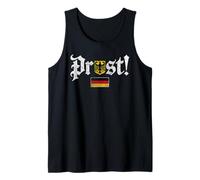 Oktoberfest Prost Funny German Flag Vintage Beer Drinking Camiseta sin Mangas