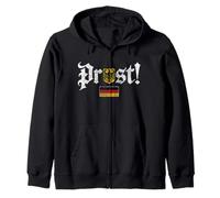 Oktoberfest Prost Funny German Flag Vintage Beer Drinking Sudadera con Capucha