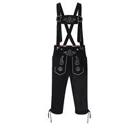 Oktoberfest Traje De Peto para Hombre pantalón Cuero Tradicional con Tirantes Pantalones Tela Retro Ocio BáVaro