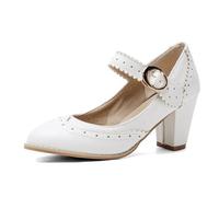 Oktoberfest Zapatos tiroleses para mujer, elegantes Mary Jane Pumps Casual Patchwork Lazo Pajarita Tacones Altos Cómodos Lolita Tacones Altos Zapatos Rockabilly Lacado Zapatos de Novia para Baile Boda