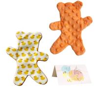 Okueejur Paquete de 2 unidades de oso de unión de NICU con aroma para bebés o prematuros, ayuda con la UCIN separada de los cuidadores, regalos de la UCIN, artículos esenciales para bebés Nicu