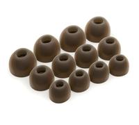 Okuli 12 x Silicona Gomas Auriculares Puntas de Repuesto para JBL Live Pro 2 Auriculares en Marrón