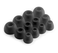 Okuli 12 x Silicona Gomas Auriculares Puntas de Repuesto para JBL Tune Beam, Ghost Edition Auriculares en Negro