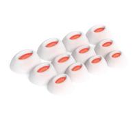 Okuli 12 x Silicona Gomas Auriculares Puntas de Repuesto para JBL Tune Flex Auriculares en Blanco