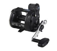 Okuma Magda Pro Line Counter Levelwind Carrete de Pesca, Unisex Adulto, Contador de línea, MA-15DX, Negro/Plata, S