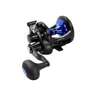 Okuma Solterra SLX - Carrete de Arrastre para Agua Salada con Marco Superior Abierto de Alta Velocidad, SLX-10CSb, 380 yardas-20 Libras, Color Negro