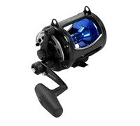 Okuma Solterra SLX - Carrete de Arrastre para Agua Salada de Dos velocidades, Marco Ancho, SLX-50WIIb, 600 Yardas a 60 Libras, Color Negro