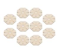 OKUMEYR 10 Discos de Madera para Tejer Pulseras Amistad, Herramienta Cómoda y Segura para Manualidades y Desarrollo de Habilidades en Bricolaje
