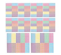 OKUMEYR 10 hojas de pegatinas de codificación redondas fáciles de despegar: puntos adhesivos de 6 mm para gestión de archivos, inventario y clasificación visual (pegatinas de varios colores)
