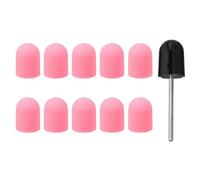 OKUMEYR 10 Piezas Tapa de Arena para Uñas Tapones para Lijar Uñas Cabezal para Pulir Herramienta para Manicura Uso Torno Manicura