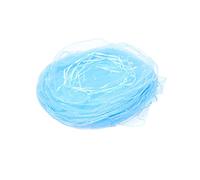 OKUMEYR 100piezas Bolsa De Organza Cuerda Bolsa Redonda Decorada Lentejuelas Para Fiestas Bodas Azul Claro