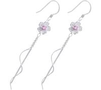 OKUMEYR 1Par Pendientes de de Caída Larga con Borlas Aretes de Moda para Mujer Joyas Elegantes para Ocasiones Especiales y