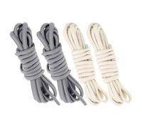 OKUMEYR 2 Pares de Cordones Elásticos y Fáciles de Poner y Quitar de Goma para Zapatos sin Atar Color Beige Adaptables a Muchos Zapatos