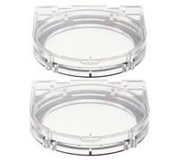 OKUMEYR 2 Piezas Cubierta Protectora Botón Pulsador Adhesiva Transparente Funda Seguridad para Interruptor Elevador Lavadora Lavavajillas Ordenador Uso Doméstico y Público