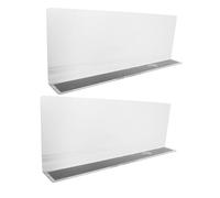 OKUMEYR 2 Piezas Divisores de Estantes PVC Duraderos para Supermercados y Tiendas Separadores Laterales Magnéticos Resistentes para Organización y Clasificación de Productos