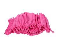 OKUMEYR 200 Gorros Desechables para Cocina en Tela No Tejida, Diseño Transpirable y Antifaz de Polvo, Estilo Seta Rosa para Profesionales de Catering y Servicio de Alimentos