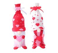 OKUMEYR 2piezas Decoraciones De Botellas De para San Valentín Fundas De Diseño De Muñeco Rudolph Adornos para y Celebraciones Románticas
